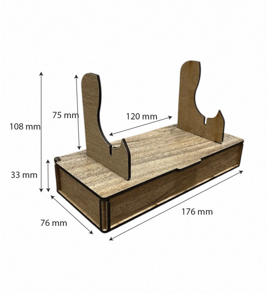 Bıçak Standlı Kutu 176x76x108mm T77