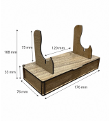 Bıçak Standlı Kutu 176x76x108mm T77