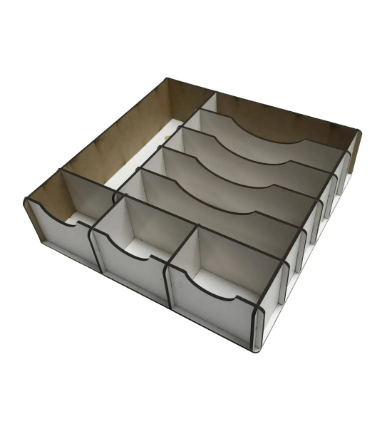 Çekmece içi Ahşap Para Düzenleyici 25*25*6cm T75