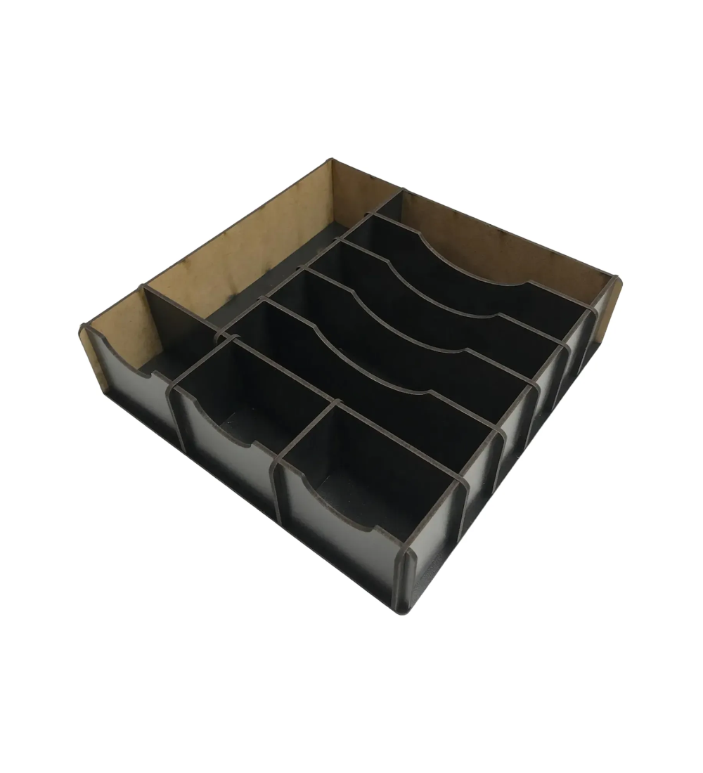 Çekmece içi Ahşap Para Düzenleyici 25x25x6cm T429