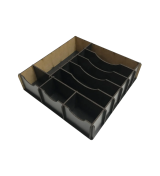 Çekmece içi Ahşap Para Düzenleyici 25x25x6cm T429