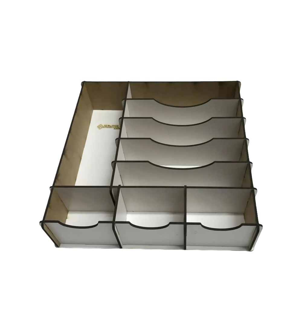 Çekmece içi Ahşap Para Düzenleyici 25x25x6cm T429