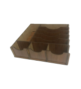 Çekmece içi Ahşap Para Düzenleyici 25x25x6cm T429