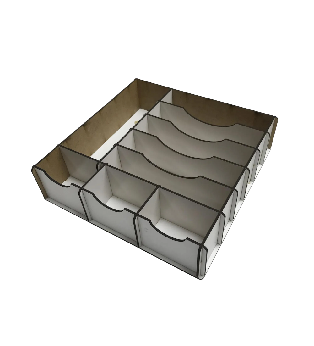 Çekmece içi Ahşap Para Düzenleyici 25*25*6cm T429