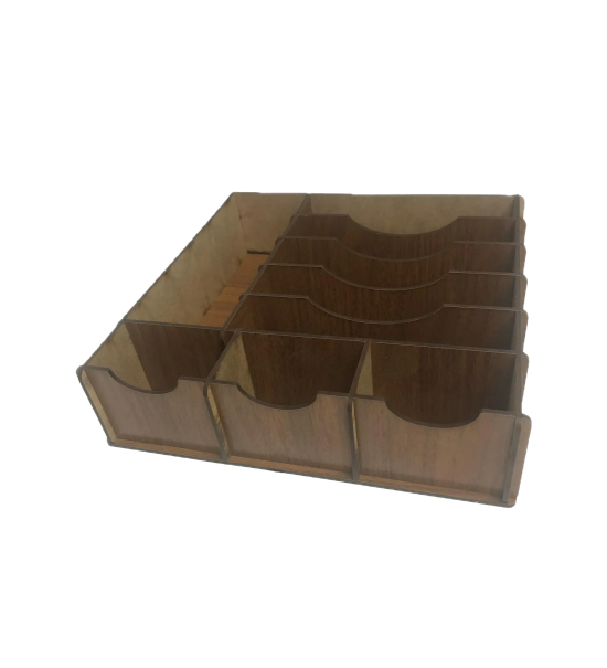 Çekmece içi Ahşap Para Düzenleyici 25*25*6cm T429