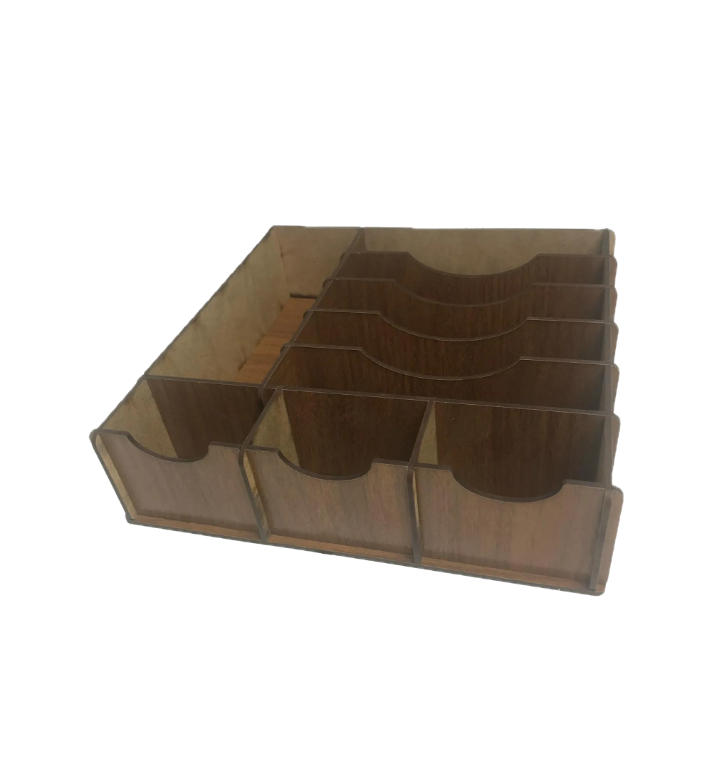 Çekmece içi Ahşap Para Düzenleyici 25*25*6cm T429
