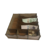 Çekmece içi Ahşap Para Düzenleyici 25*25*6cm T429