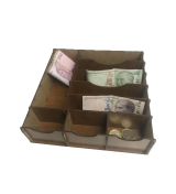 Çekmece içi Ahşap Para Düzenleyici 25*25*6cm T429