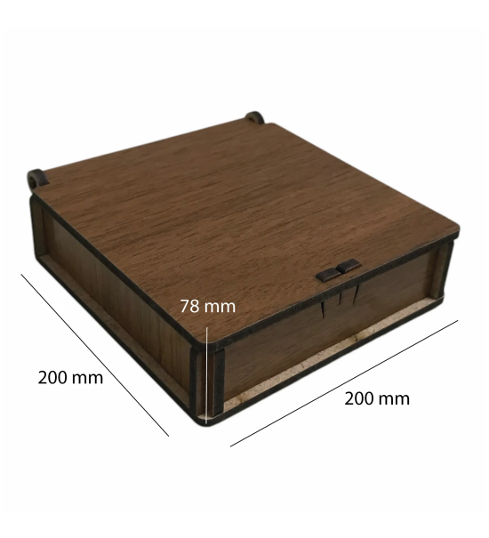Ahşap Kutu 200x200x78mm T265