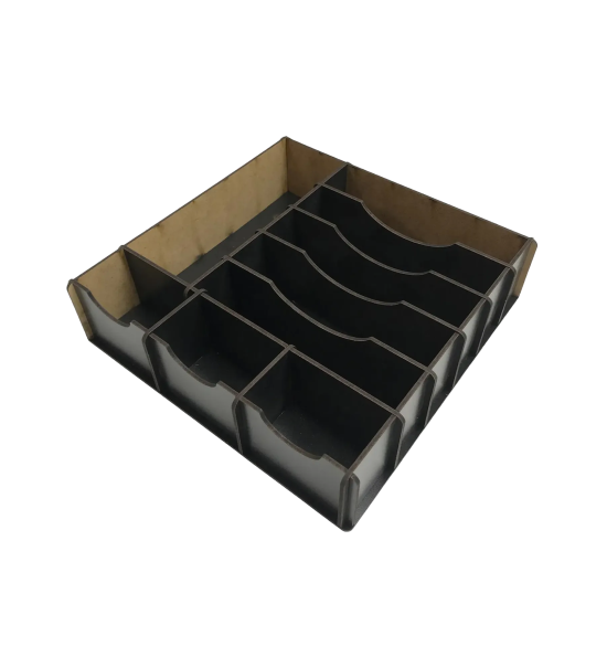 Çekmece içi Ahşap Para Düzenleyici 25*25*6cm T429 siyah