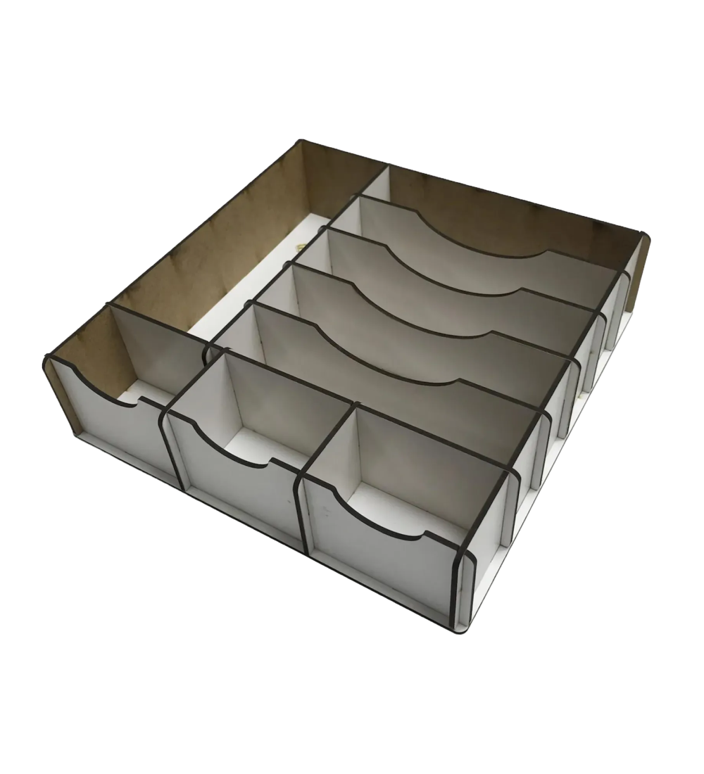 Çekmece içi Ahşap Para Düzenleyici 25*25*6cm T75