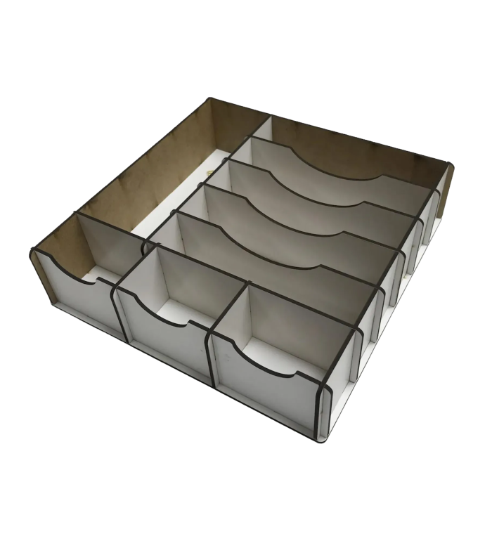 Çekmece içi Ahşap Para Düzenleyici 25*25*6cm T75